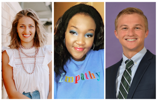 From left: Savannah Bowman, Ashley Parks and Matt McSweeney